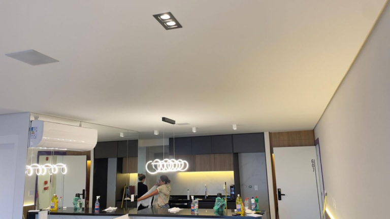 forro de gesso cozinha pequena
