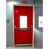 Porta corta fogo industrial