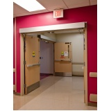 Porta corta fogo industrial de correr